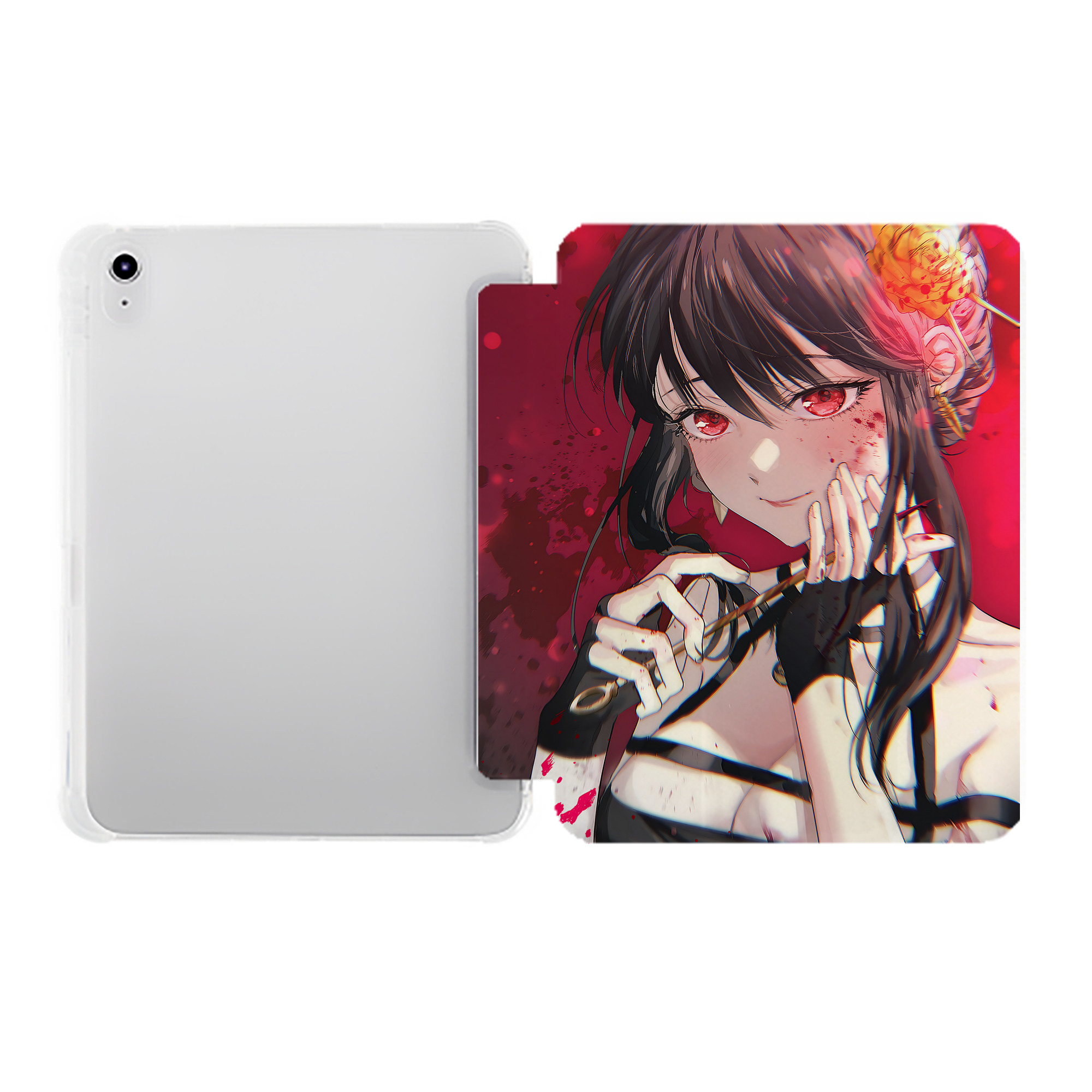 （画像用） SPY×FAMILY间谍家家酒 IPad ケース ペン収納付き 三つ折りスタンド PUレザー×シリコン 対応機種9.5/10.5/10.9インチ